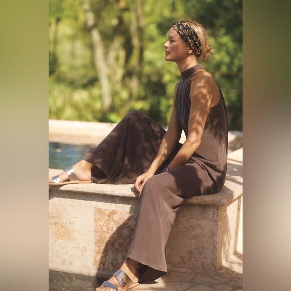 Anthropologie Cloth & Stone Marfa Jumpsuit in Brown S